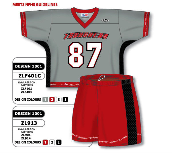 Athletic Knit Custom Sublimated Lacrosse Uniform Set Design 1001 (ZLFS401-1001)